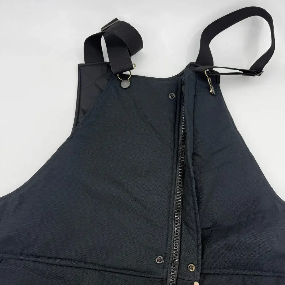 DAKOTA Outerwear Cold Weather Insulated Black Bib Overall Size M Zip Front, Leg